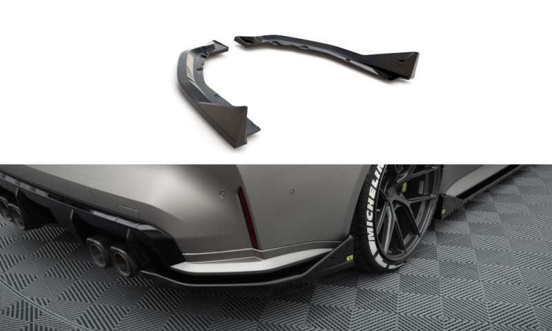 Maxton Heck Ansatz Flaps Diffusor V.3 CSL Look BMW M4 G82 schwarz Hochglanz BM-4-G82-M-RSD3-G