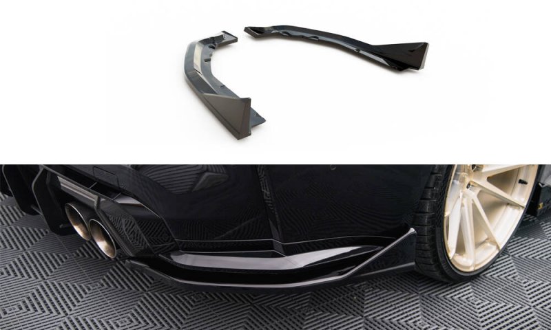 Maxton Heck Ansatz Flaps Diffusor V.4 BMW M4 G82 schwarz Hochglanz BM-4-G82-M-RSD4-G