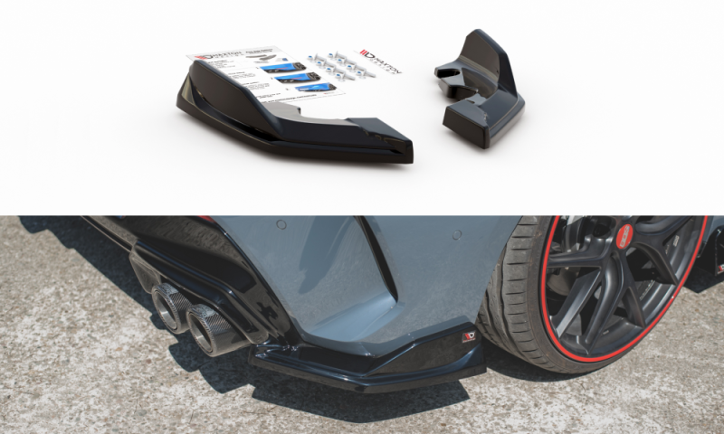 Maxton Heck Ansatz Flaps Diffusor V.4 für BMW 1er F40 M-Paket/ M135i schwarz Hochglanz BM-1-40-M-RSD3-G
