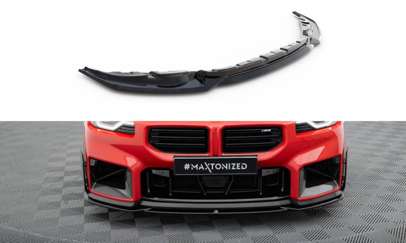 Maxton Front Ansatz BMW M2 M-Performance G87 schwarz Hochglanz BM-M2-G87-MP-FD1-G