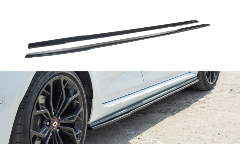 Maxton Seitenschweller Ansatz für Renault Megane IV RS Carbon Look  RE-ME-4-RS-SD1-C