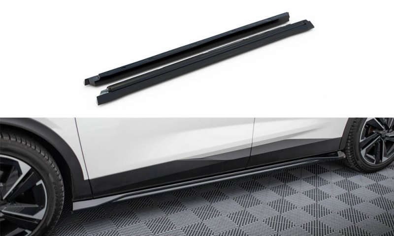 Maxton Seitenschweller Ansatz Peugeot 408 Mk1 schwarz Hochglanz PE-408-1-SD1-G