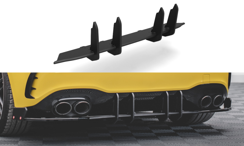 Maxton Rennen Street Pro Heckschürze für Mercedes-AMG A45 S MEA17745CNC-RS1B
