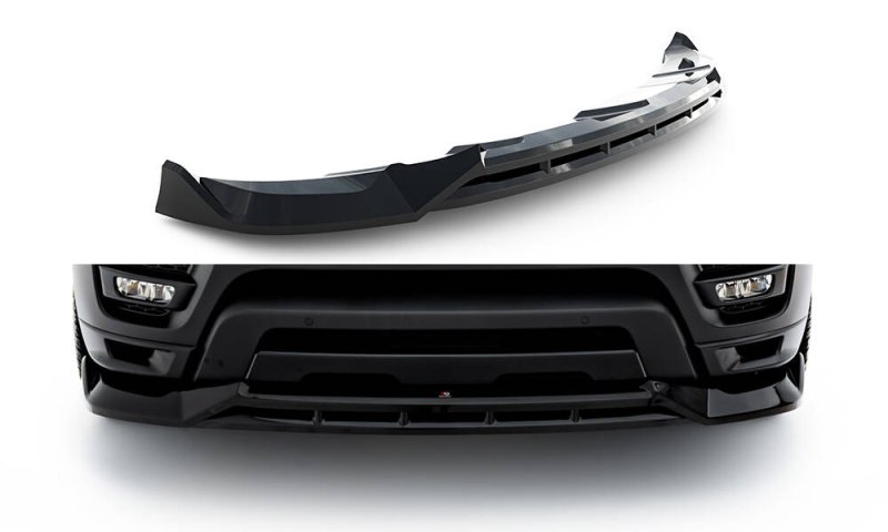 Maxton Front Ansatz Land Rover Range Rover Sport Mk2 schwarz Hochglanz LR-RR-SPORT-2-FD1G+FD1R-G