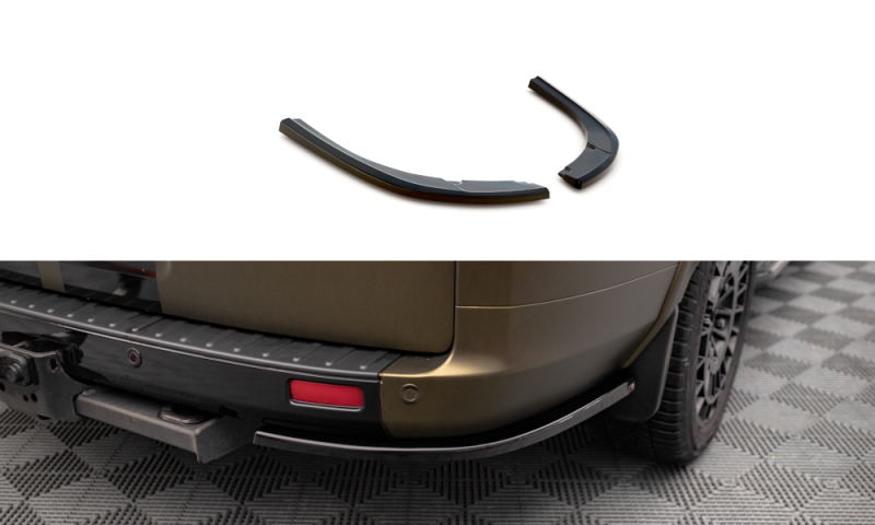 Maxton Heck Ansatz Flaps Diffusor für Ford Tourneo Custom Mk1 Facelift schwarz Hochglanz FO-TOC-1F-RSD1-G