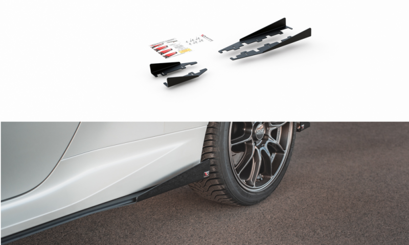 Maxton Side Flaps Toyota GR Yaris Mk4 schwarz Hochglanz TOYA4GR4CNC-SRF1-G