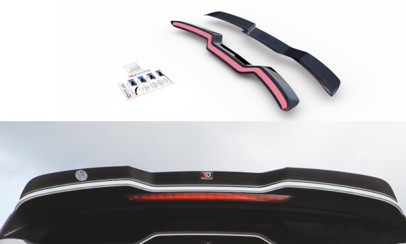 Maxton Spoiler CAP V.3 für Audi RS3 8V / 8V FL Sportback schwarz Hochglanz AU-RS3-8V-CAP3-G