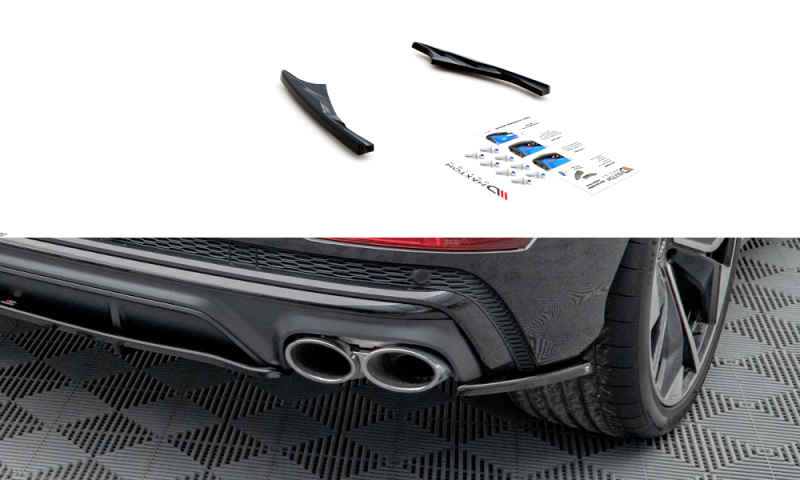 Maxton Heck Ansatz Flaps Diffusor für Audi SQ8 Mk1 schwarz Hochglanz AU-SQ8-1F-RSD1-G