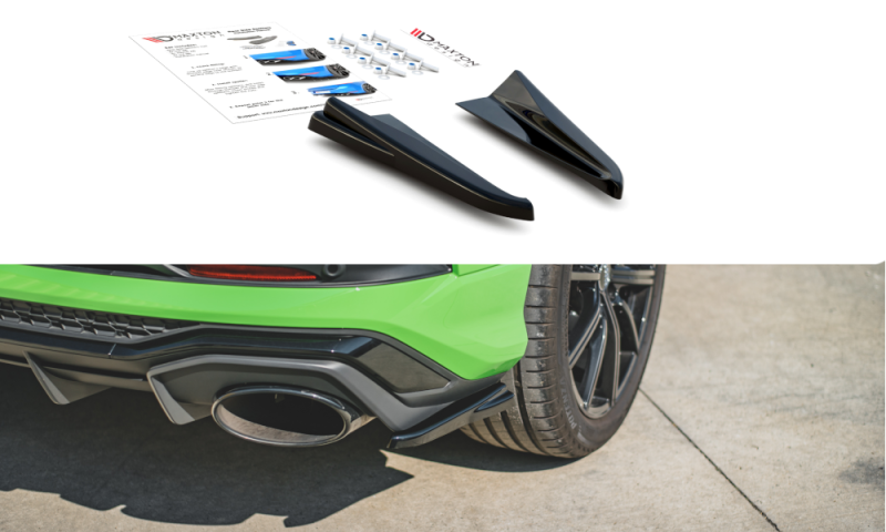 Maxton Heck Ansatz Flaps Diffusor für Audi RSQ3 F3 schwarz Hochglanz AU-RSQ3-2-RSD1-G