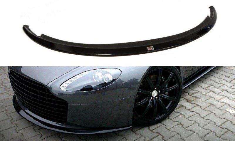 Maxton Front Ansatz für ASTON MARTIN V8 VANTAGE schwarz Hochglanz AM-V8-VA-1-FD1-G