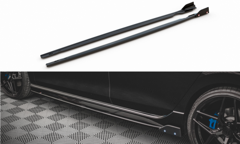 Maxton Seitenschweller Ansatz + Flaps V.2 für Volkswagen Golf R Mk8 VW-GO-8-R-SD2G+S