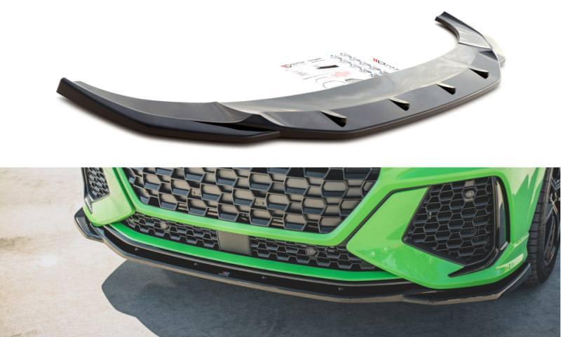 Maxton Front Ansatz V.2 für Audi RSQ3 F3 schwarz Hochglanz AU-RSQ3-2-FD2-G