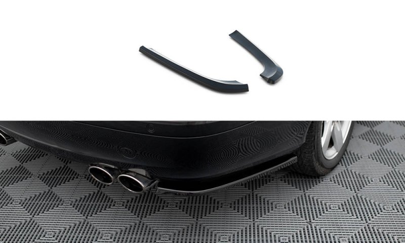 Maxton Heck Ansatz Flaps Diffusor V.1 für Mercedes-Benz CLK W209 schwarz Hochglanz ME-CLK-209-RSD1-G