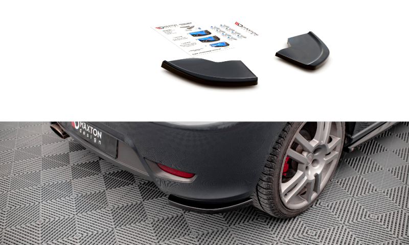 Maxton Heck Ansatz Flaps Diffusor für Seat Ibiza Cupra Mk3 schwarz Hochglanz SE-IB-3-CU-RSD1-G