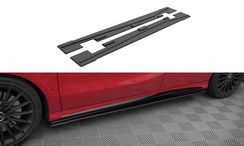 Maxton Street Pro Seitenschweller Ansatz Mercedes-Benz A 45 AMG W176 Facelift MEA176FAEROCNC-SD1B