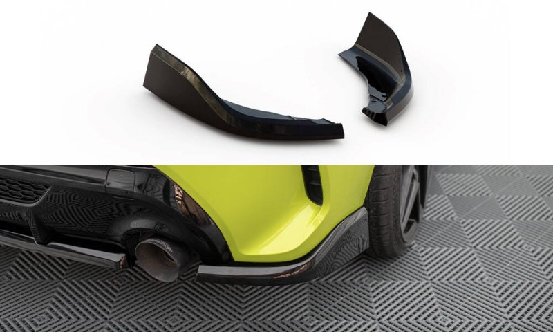 Maxton Heck Ansatz Flaps Diffusor V.1 für2 BMW 1er M-Paket / M135i F40 schwarz Hochglanz BM-1-40-M-RSD8-G