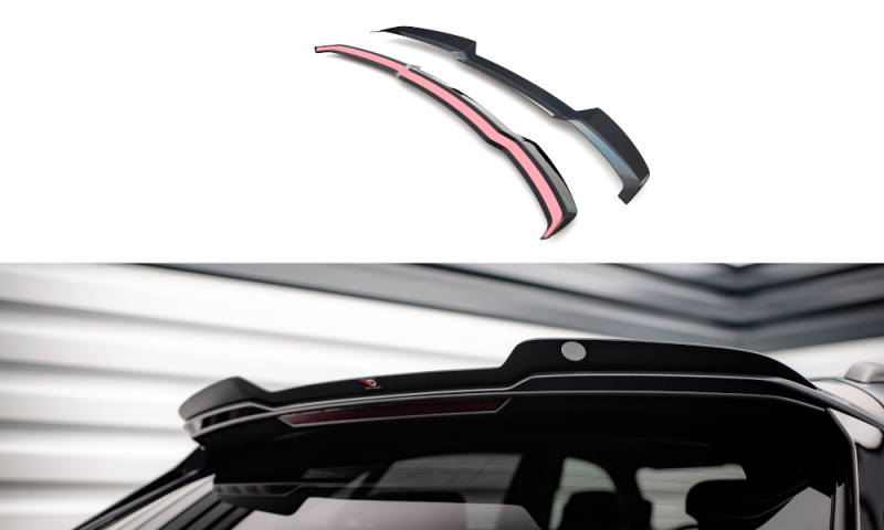 Maxton Höher Spoiler CAP für Audi RSQ8 Mk1 schwarz Hochglanz AU-RSQ8-1-CAP1-G