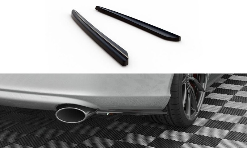 Maxton Heck Ansatz Flaps Diffusor Mercedes-Benz CLS C219 schwarz Hochglanz ME-CLS-C219-RSD1-G