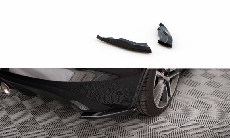 Maxton Heck Ansatz Flaps Diffusor für Jaguar F-Type Mk1 Facelift schwarz Hochglanz JA-F-TYPE-1F-RSD1-G