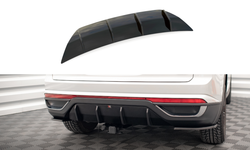 Maxton Diffusor Heck Ansatz für Volkswagen Atlas Cross Sport schwarz Hochglanz VW-AT-1-CRS-RS1-G