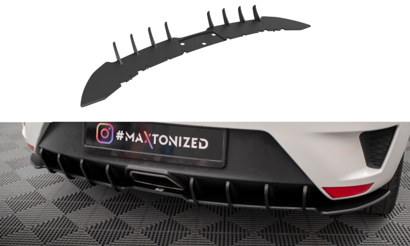Maxton Street Pro Heckschürze für Seat Ibiza Cupra Sport Coupe Mk4 SEIB4SCCNC-RS1B