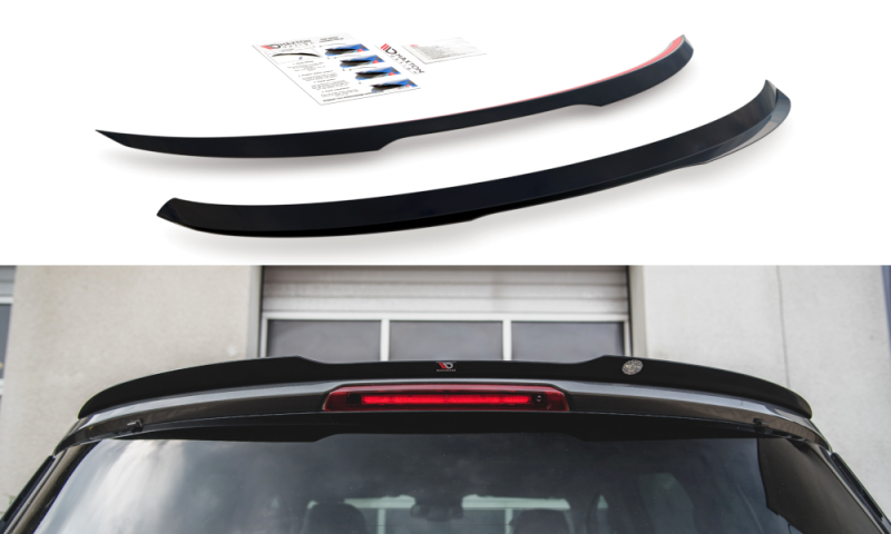 Maxton Spoiler CAP für Ford S-Max Mk2 Facelift schwarz Hochglanz FO-SMAX-2F-CAP1-G