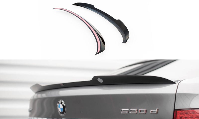 Maxton Spoiler CAP Abrisskante BMW 5er GT M-Paket F07 schwarz Hochglanz BM-5-GT-07-MPACK-CAP1-G