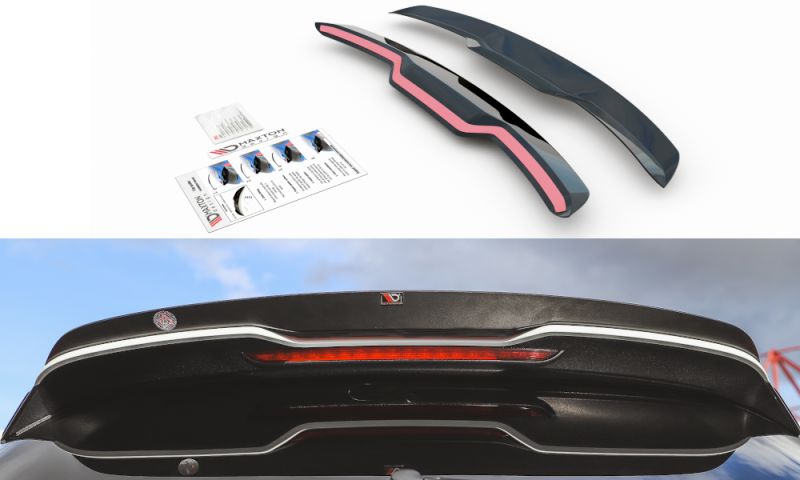 Maxton Spoiler CAP V.2 für Audi RS3 8V / 8V FL Sportback schwarz Hochglanz AU-RS3-8V-CAP2-G