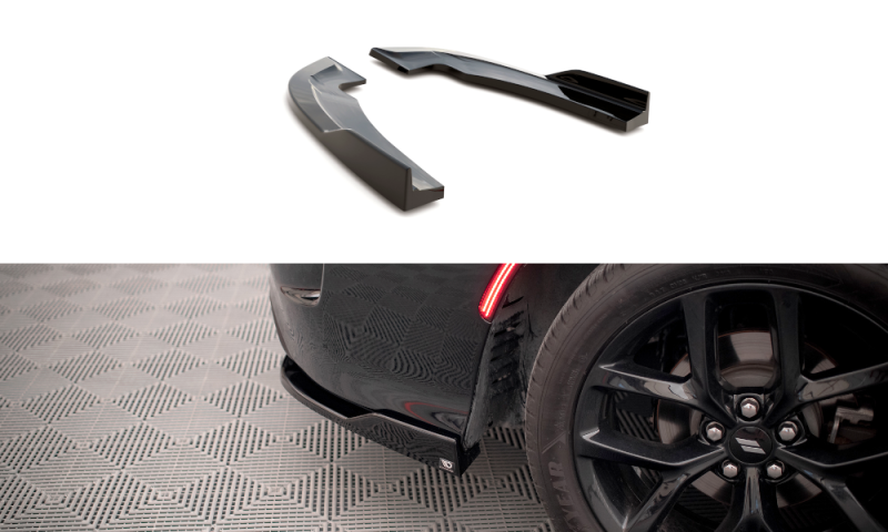 Maxton Heck Ansatz Flaps Diffusor für Dodge Charger SRT Mk7 Facelift schwarz Hochglanz DO-CH-2-SRT-RSD1-G
