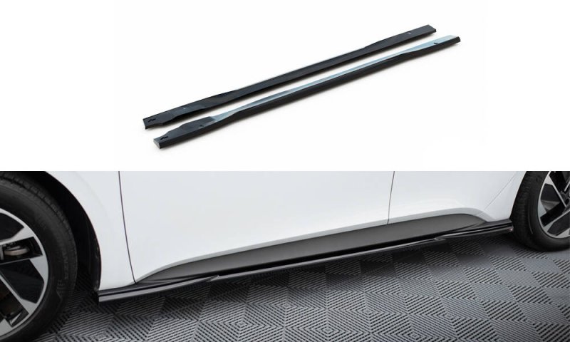 Maxton Seitenschweller Ansatz VW ID.3 Mk1 schwarz Hochglanz VW-ID3-1-SD1-G