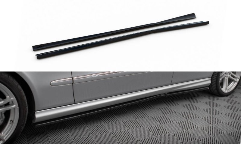 Maxton Seitenschweller Ansatz Mercedes-Benz E 55 AMG W211 schwarz Hochglanz ME-E-211-AMG-SD2-G