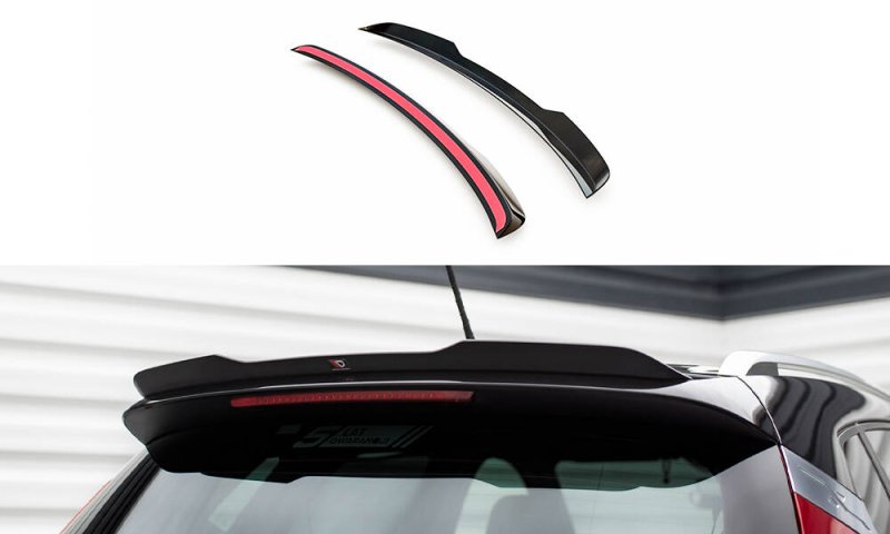 Maxton Spoiler CAP Abrisskante Seat Arona FR Mk1 schwarz Hochglanz SE-AR-1-FR-CAP1-G
