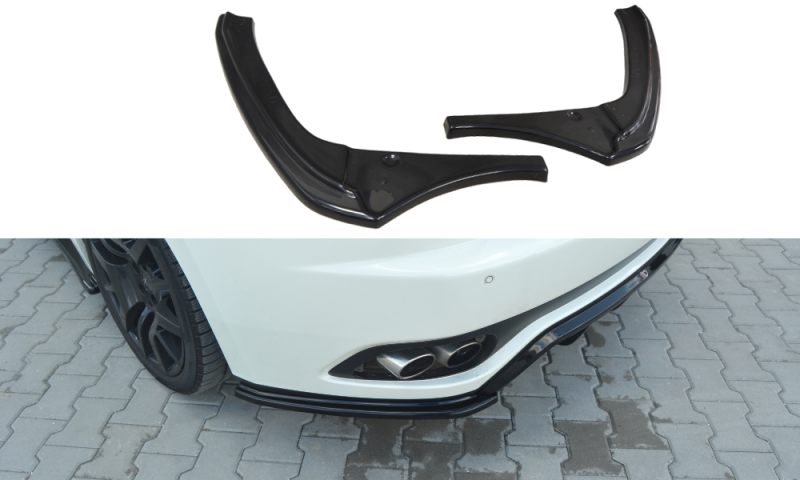Maxton Heck Ansatz Flaps Diffusor V.2 für MASERATI GRANTURISMO 2007-2011 schwarz Hochglanz MS-GT-1-RSD2-G