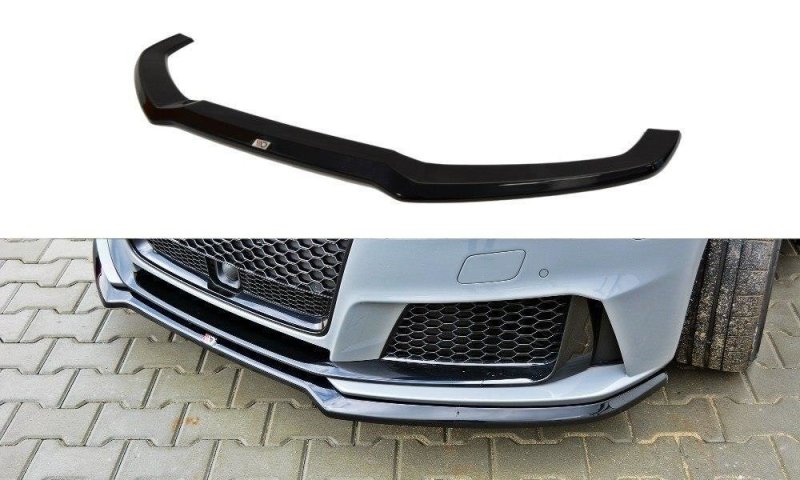 Maxton Front Ansatz V.1 für Audi RS3 8V Sportback schwarz Hochglanz AU-RS3-8V-FD1-G