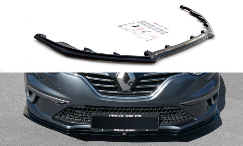 Maxton Front Ansatz für Renault Megane Mk.4 GT-Line schwarz Hochglanz RE-ME-4-GTLINE-FD1-G