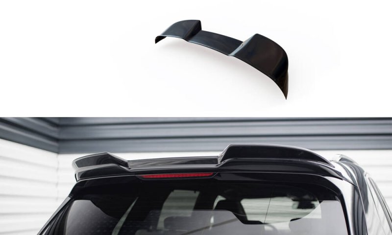 Maxton Spoiler CAP Abrisskante 3D BMW X5 M F95 schwarz Hochglanz BM-X5M-F95F-CAP3D1-G