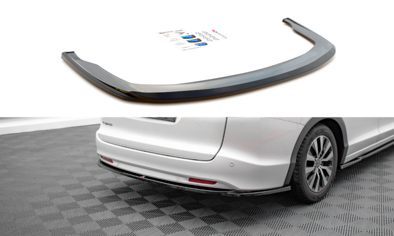 Maxton Mittlerer Diffusor Heck Ansatz für Honda Civic Tourer Mk9 schwarz Hochglanz HO-CI-9-K-RD1-G