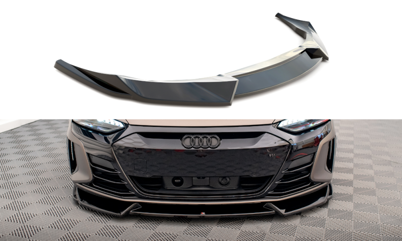 Maxton Front Ansatz V.1 für Audi e-Tron GT / RS GT Mk1 schwarz Hochglanz AU-ETRON-1-RS-FD1-G