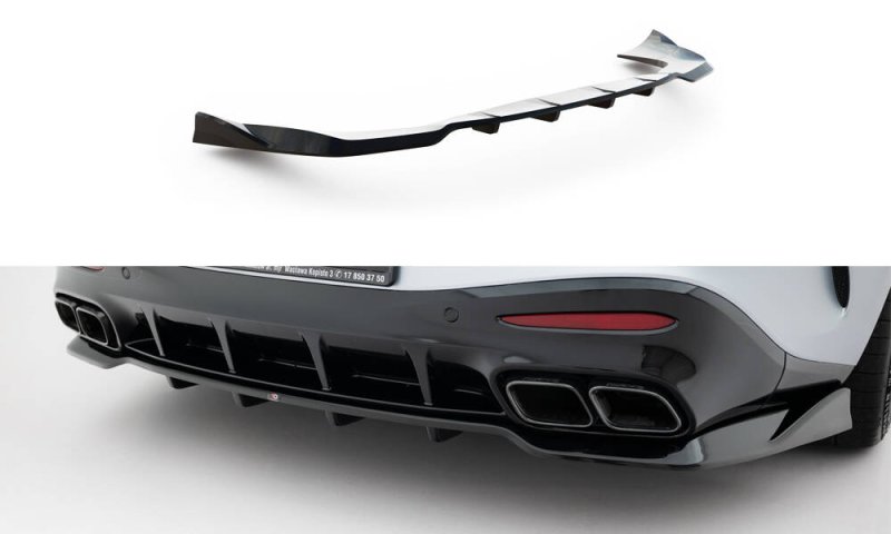 Maxton Mittlerer Cup Diffusor Heck Ansatz V.2 Mercedes-AMG GT 63 C192 schwarz Hochglanz ME-AMG-GT-2-63-RD2G+RD4-G