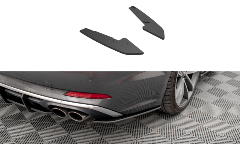 Maxton Street Pro Heck Ansatz Flaps Diffusor für Audi S5 Sportback F5 AUS52CNC-RSD1B