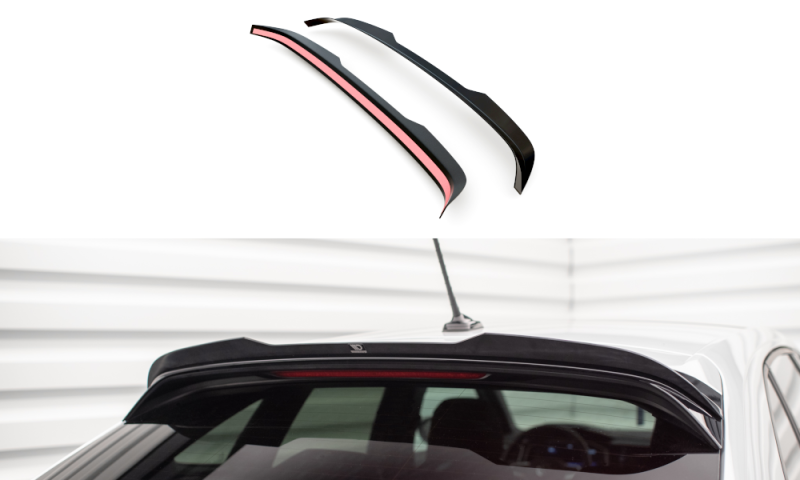 Maxton Spoiler CAP für Volkswagen Taigo R-Line Mk1 schwarz Hochglanz VW-TA-1-RLINE-CAP1-G