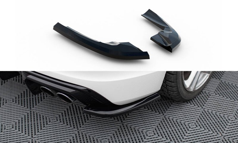 Maxton Heck Ansatz Flaps Diffusor Audi S3 Sportback 8V schwarz Hochglanz AU-S3-8V-SB-RSD1-G