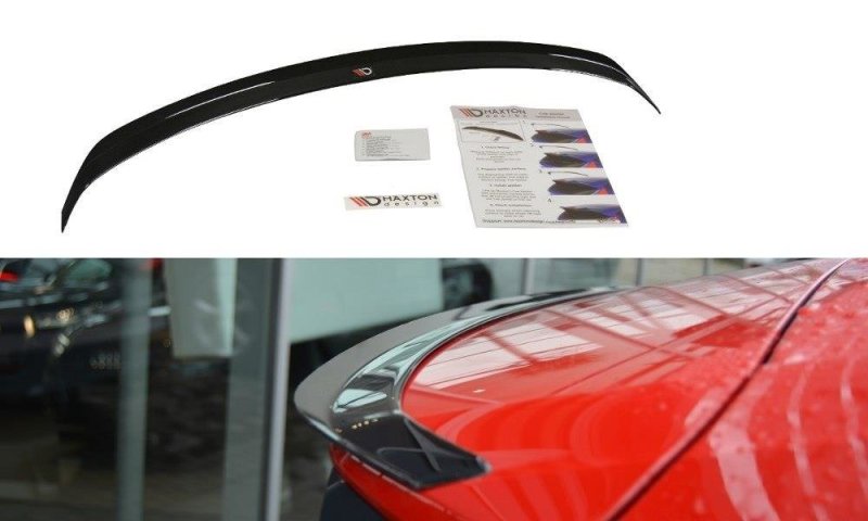 Maxton Spoiler CAP für Audi Q2 Mk.1 schwarz Hochglanz AU-Q2-1-CAP1-G