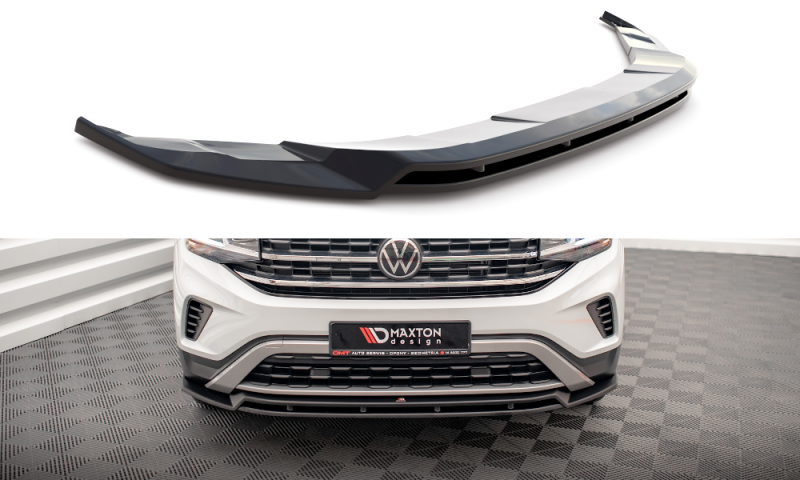 Maxton Front Ansatz V.2 für Volkswagen Atlas Cross Sport schwarz Hochglanz VW-AT-1-CRS-FD2G+FD2R-G
