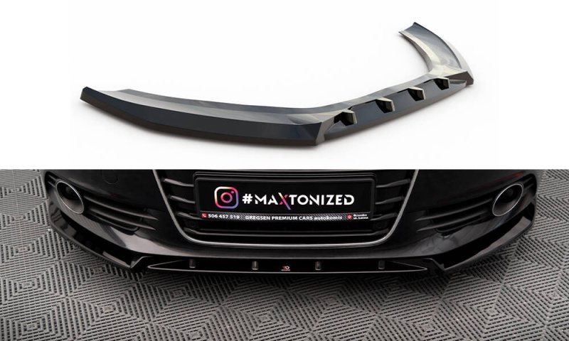 Maxton Front Ansatz V.2 Audi A6 C7 schwarz Hochglanz AU-A6-C7-FD2-G
