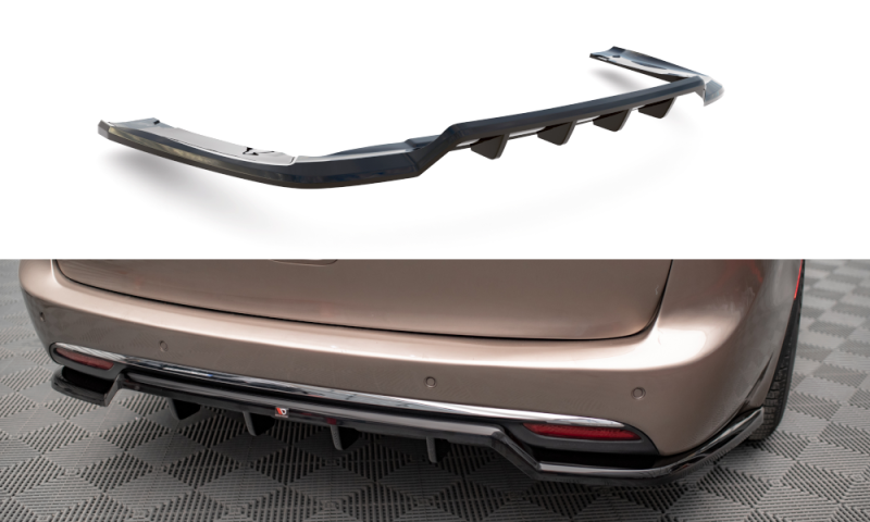Maxton Mittlerer Diffusor Heck Ansatz DTM Look für Chrysler Pacifica Mk2 schwarz Hochglanz CHR-PA-2-RD1G+RD2-G