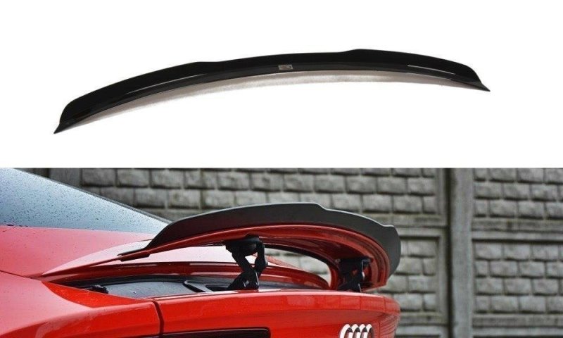 Maxton Spoiler CAP für AUDI A7 S-LINE (FACELIFT) schwarz Hochglanz AU-A7-1F-SLINE-CAP1-G