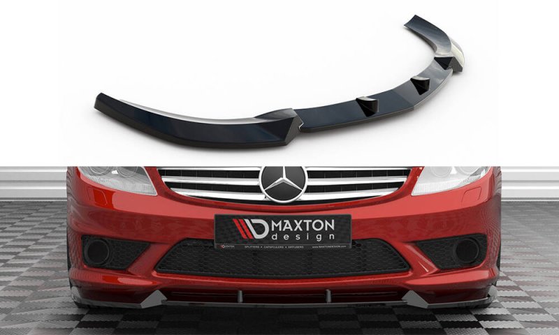 Maxton Front Ansatz V.1 Mercedes-Benz CL 63 AMG C216 schwarz Hochglanz ME-CL-216-AMG-FD1-G