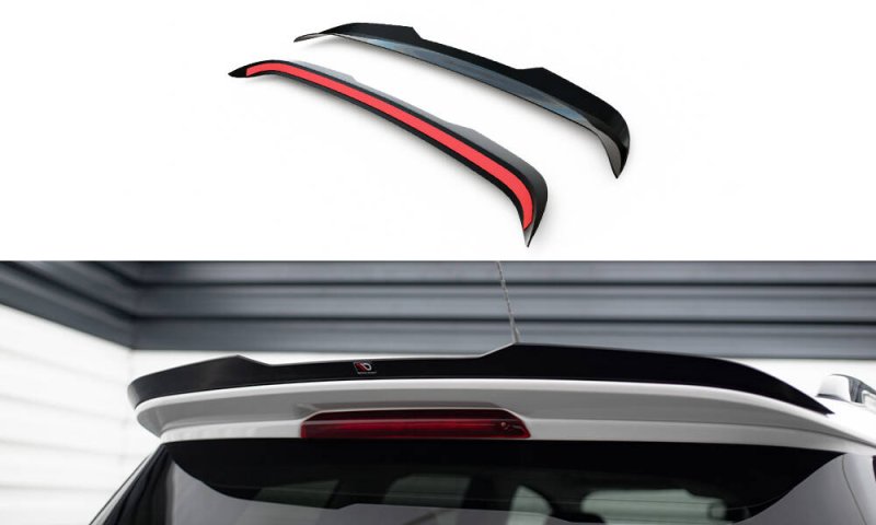 Maxton Spoiler CAP Abrisskante Ford Kuga ST-Line Mk2 schwarz Hochglanz FO-KU-2-STLINE-CAP1-G
