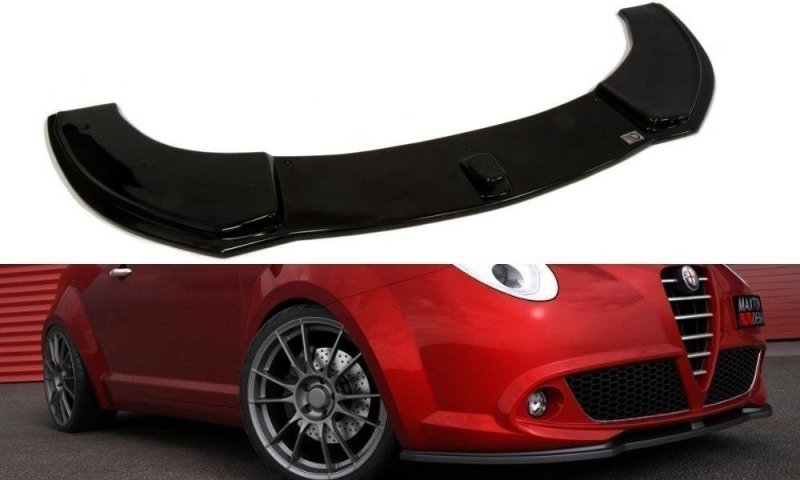Maxton Front Ansatz für ALFA ROMEO MITO schwarz Hochglanz AL-MI-FD1-G
